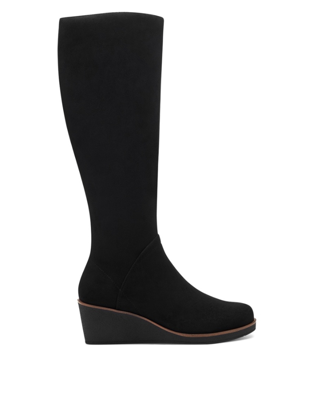 Aerosoles Binocular Women's Wedge Faux Suede Knee-High Boots